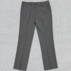 Travis Mathew Pants Men's 34 Gray Performance Chino Straight Leg Stretch Golf